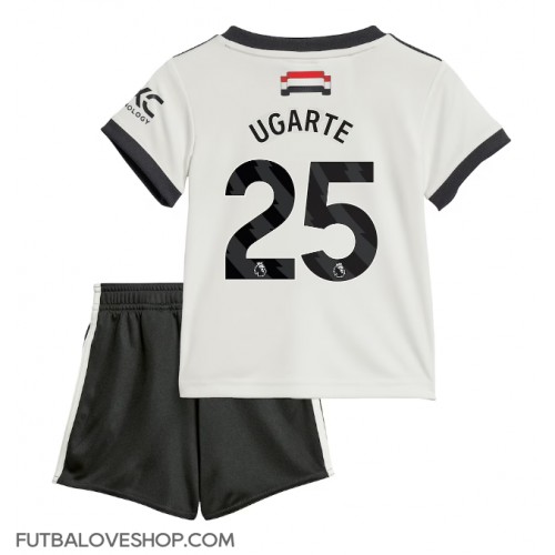 Dres Manchester United Manuel Ugarte #25 Tretina pre deti 2024-25 Krátky Rukáv (+ trenírky)